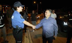 Elazığ Emniyet Müdürü Karan, öğrenci yurt çevresini inceledi, aydınlatma eksikliği için görüşme yaptı
