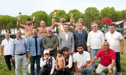 Gömeç'te Güreş heyecanı yaşandı