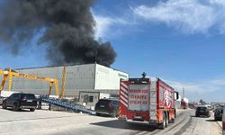 Mersin'de fabrika yangını