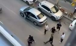 Trafik durdu, cadde ringe döndü.. O anlar kamerada