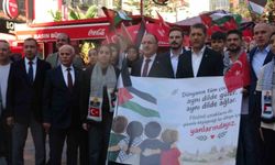 Antalya'da Filistin'e destek yürüyüşü
