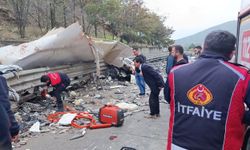 Balık yüklü kamyon devrildi: 1 ölü