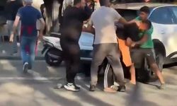 Başakşehir'de esnaf ile motosikletli kurye birbirine girdi: Önlüklerini çıkarmadan yumruklarla saldırdılar