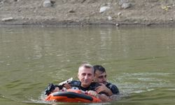 Bursa itfaiyesinden insansız cankurtaran aracı tatbikatı