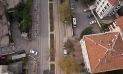 Eyüpsultan'da ağaçların kesildiği iddia edilen tramvay güzergahı havadan görüntülendi