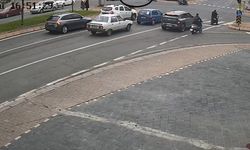Görünen kaza kamerada