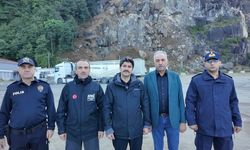Hopa Kaymakamı Uğur Karakaya: 'Heyelan alanının güvenliği alındı; Tır parkımızı tahliye ettik'
