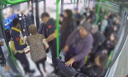 Kadın otobüs şoföründen hayat kurtaran hareket...O anlar kamerada