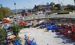 Kamyonetin altında kalmaktan son anda kurtuldu, o anlar kamerada