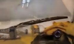 Otobüsün arkasına tutunarak patenle yolculuk etti