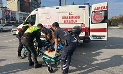 Samsun'da hafif ticari aracın çarptığı kadın yaralandı