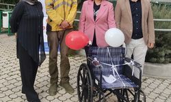 Tehdit soruşturması tekerlekli sandalye bağışıyla sonuçlandı