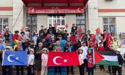 Uzunköprü'de pedallar Gazze ve Doğu Türkistan için çevrildi