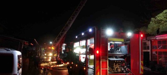 Konya'da iş yerinde yangın: 2 yaralı