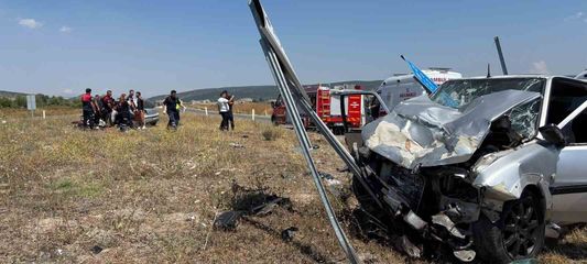 Kütahya'da trafik kazası: 1 ölü 5 yaralı