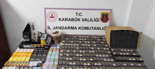 Karabük'te kaçak tütün ve sigara operasyonu