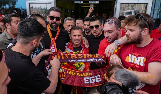 Galatasaray kafilesi, İzmir'e geldi