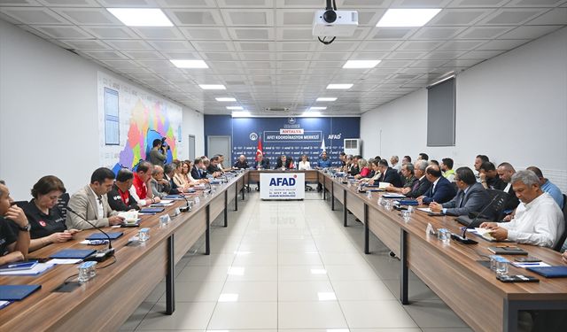 Antalya'da İl Afet ve Acil Durum Koordinasyon Kurulu Toplantısı yapıldı