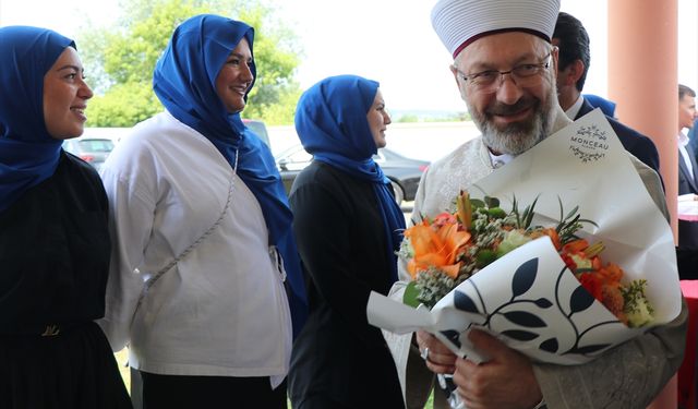 Diyanet İşleri Başkanı Erbaş, Fransa'daki Ayasofya Camii'nin açılış törenine katıldı: