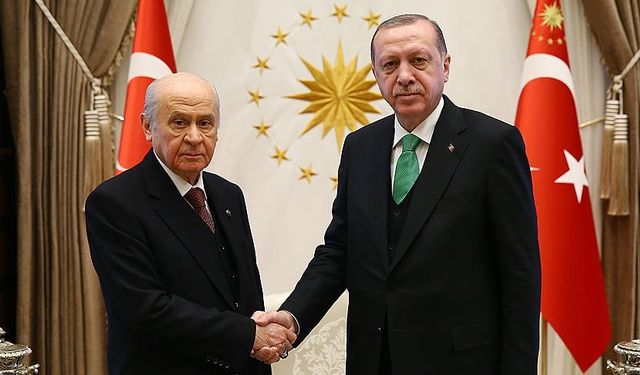 Cumhurbaşkanı Erdoğan, Bahçeli'yi kabul etti