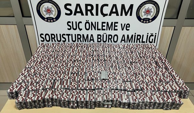 Adana'da 27 bin 412 uyuşturucu etkili hap ele geçirildi