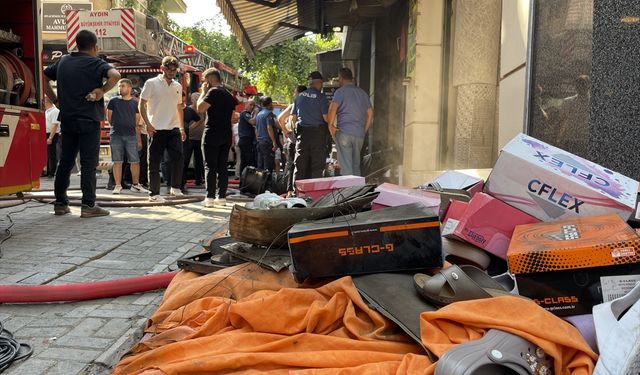 Aydın'da iş yerinde çıkan yangın söndürüldü