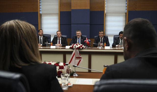 Güvenlik ve İstihbarat Komisyonu Başkanı Tipioğlu, KKTC Cumhuriyet Meclisi heyetiyle görüştü