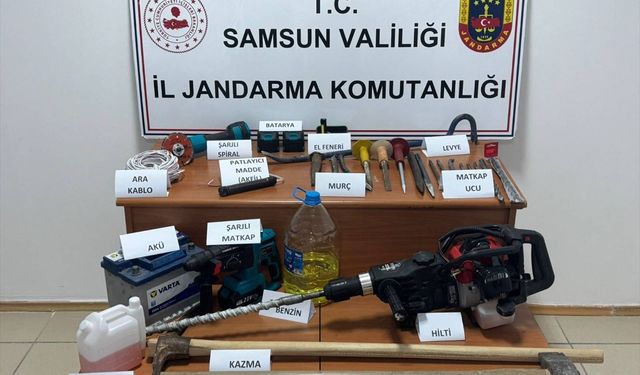 Samsun'da izinsiz kazı yapan 3 kişi suçüstü yakalandı
