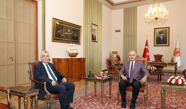 TBMM Başkanı Kurtulmuş, Ticaret Bakanı Bolat'ı kabul etti