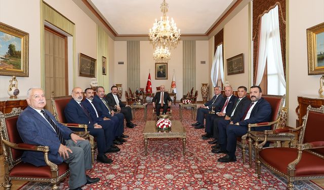 TBMM Başkanı Kurtulmuş, TOBB Başkanı Hisarcıklıoğlu'nu kabul etti