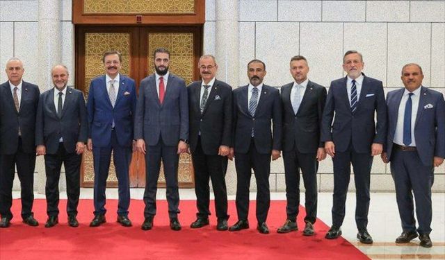 TOBB Başkanı Hisarcıklıoğlu, Suriye Cumhurbaşkanı Şara ile bir araya geldi:
