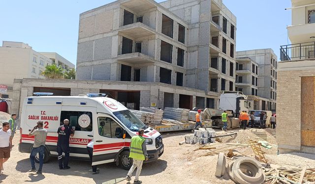 Adıyaman'da inşaatta elektrik akımına kapılan işçi ağır yaralandı