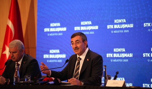 Cumhurbaşkanı Yardımcısı Yılmaz Konya'da STK temsilcileriyle bir araya geldi: