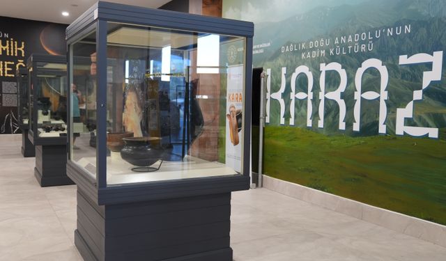 Erzurum'da, Karaz Kültürü'ne ait eserler sergileniyor
