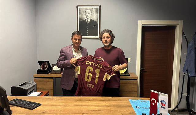 Fatih Tekke, TSYD Trabzon Şubesi'ni ziyaret etti
