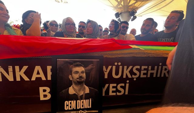 İşitme engelli milli hentbolcu Cem Denli, Ankara'da son yolculuğuna uğurlandı