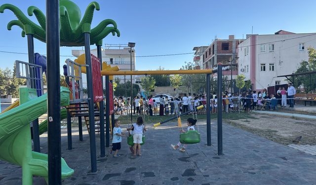 Kahta'da yapılan parkın adını çocuklar oylarıyla belirledi