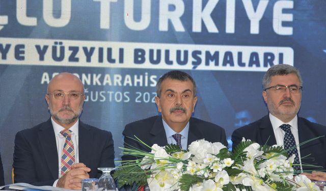 Milli Eğitim Bakanı Tekin, Afyonkarahisar'da 'Türkiye Yüzyılı Buluşmaları' programında konuştu:
