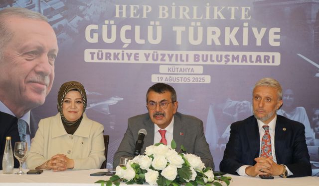 Milli Eğitim Bakanı Tekin, Kütahya'da İl Eğitim Değerlendirme Toplantısı'nın ardından konuştu: