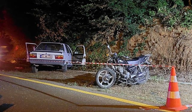 Sakarya'da otomobille çarpışan motosikletin sürücüsü öldü