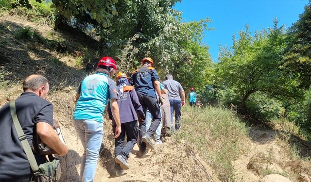 Yalova'da ormanlık alanda rahatsızlanan kadın ekiplerce hastaneye kaldırıldı