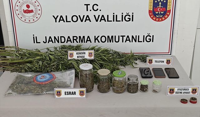 Yalova'da uyuşturucu operasyonunda 3 şüpheli yakalandı