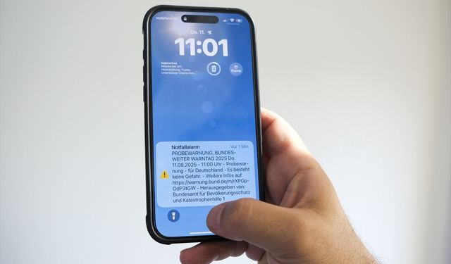 Almanya'da acil durumlar için uyarı sistemleri test edildi