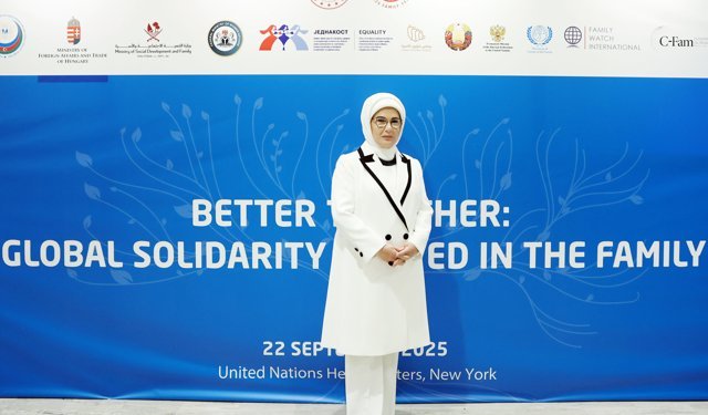 Emine Erdoğan, BM'de 'Birlikte Daha İyiye: Aileden Başlayan Küresel Dayanışma' etkinliğinde konuştu: