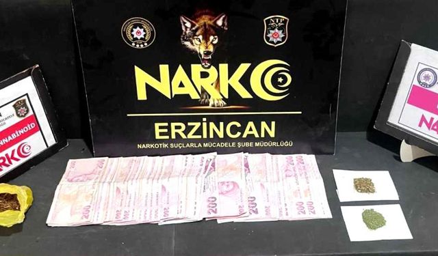 Erzincan'da uyuşturucu operasyonunda 1 zanlı tutuklandı