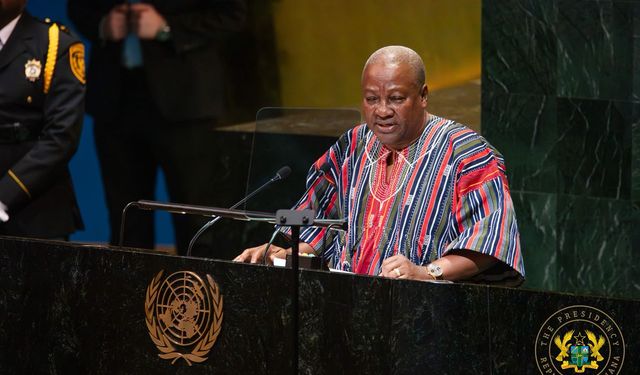 Gana Cumhurbaşkanı Mahama, BM 80. Genel Kurulu'nda konuştu: