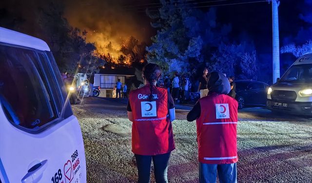 Türk Kızılaydan orman yangınlarının devam ettiği illere destek