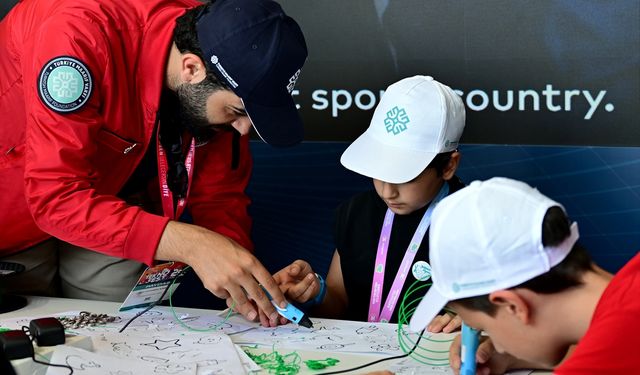 Türkiye Maarif Vakfının farklı ülkelerden gelen öğrencileri TEKNOFEST'te yerini aldı