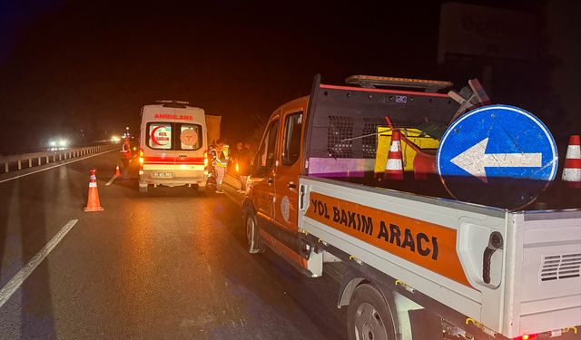 Uşak'ta kamyona arkadan çarpan motosiklet sürücüsü öldü