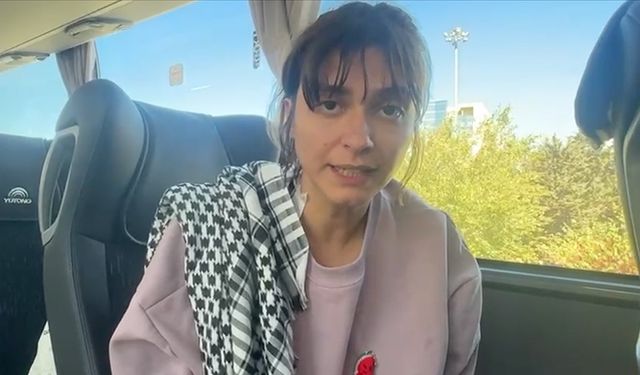 İsrail'de alıkonulan Küresel Sumud Filosu'nun Türk aktivisti Sena Polat, yaşadıklarını anlattı